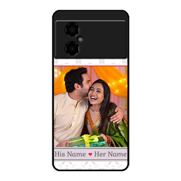 Poco M4 5G Custom Glass Mobile Case - with Photo and Ethnic Design