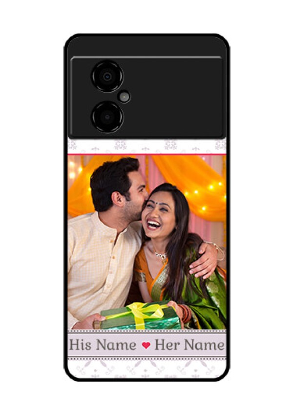 Poco M4 5G Custom Glass Mobile Case - with Photo and Ethnic Design