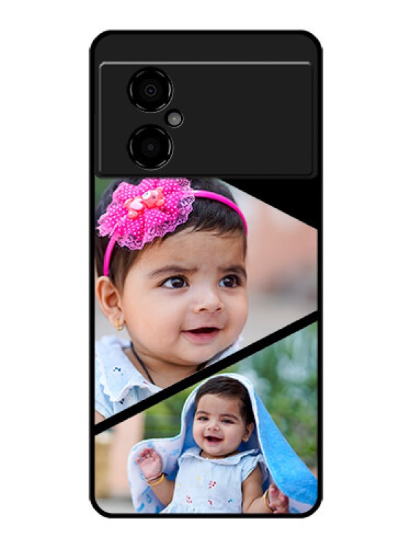 Custom Poco M4 5G Custom Glass Phone Case - Semi Cut Design