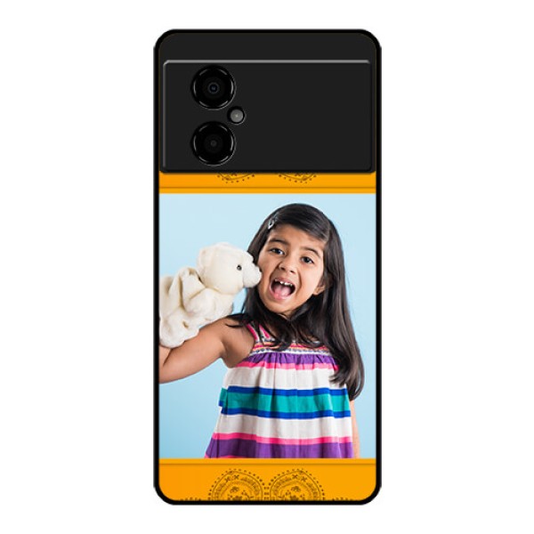 Poco M4 5G Personalized Glass Phone Case - Photo Wedding Design