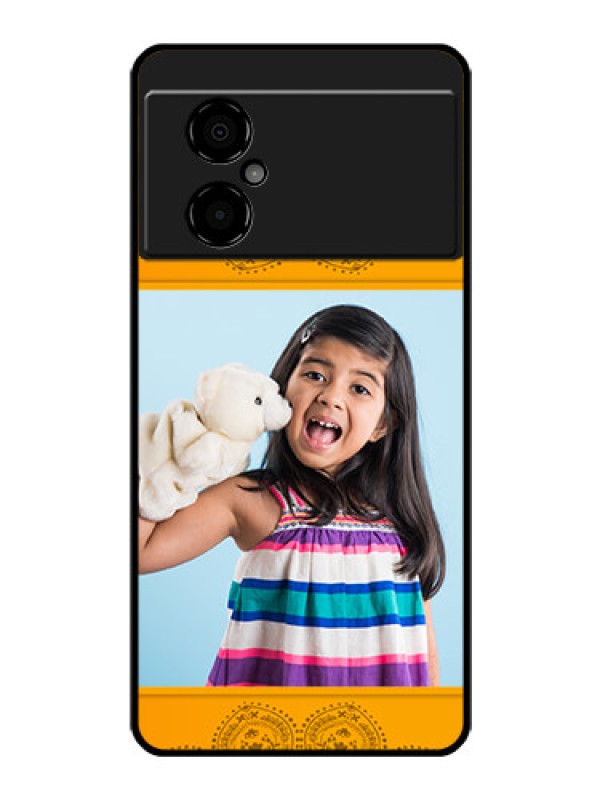 Custom Poco M4 5G Personalized Glass Phone Case - Photo Wedding Design