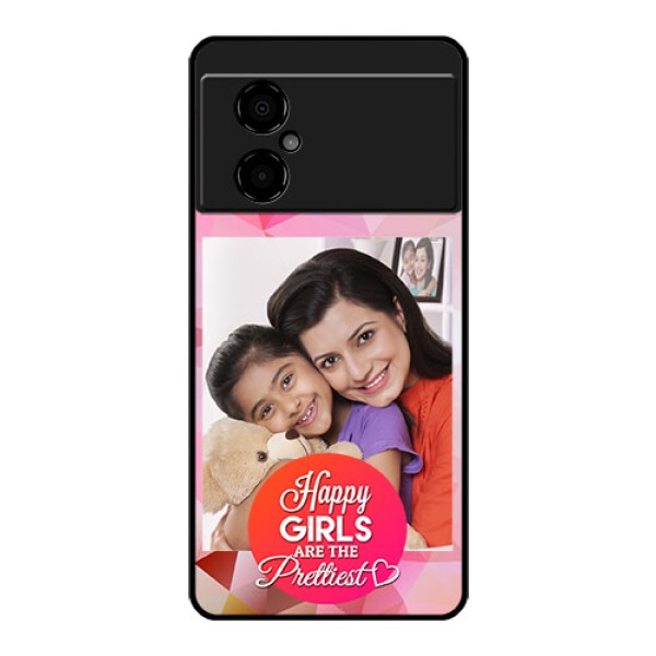 Poco M4 5G Photo Printing on Glass Case - Abstract Triangle Design
