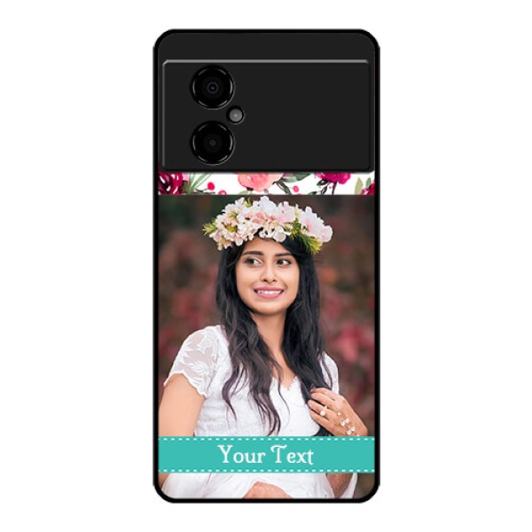 Poco M4 5G Custom Glass Phone Case - Watercolor Floral Design