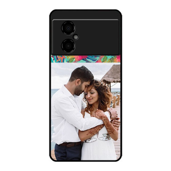 Poco M4 5G Photo Printing on Glass Case - Watercolor Floral Design Poco M4 5G Photo Printing on Glass Case - Watercolor Floral Design