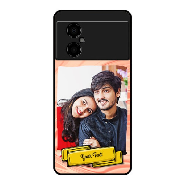 Poco M4 5G Personalized Glass Phone Case - Marble Texture Design