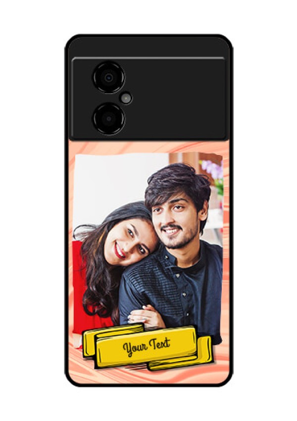 Poco M4 5G Personalized Glass Phone Case - Marble Texture Design