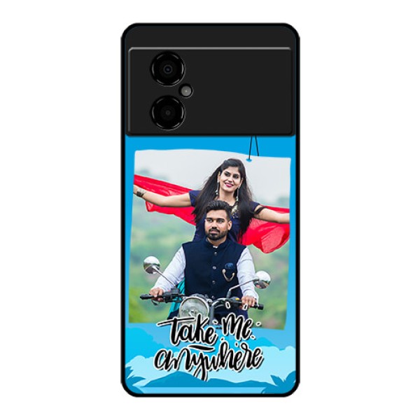 Poco M4 5G Custom Glass Mobile Case - Traveller Design