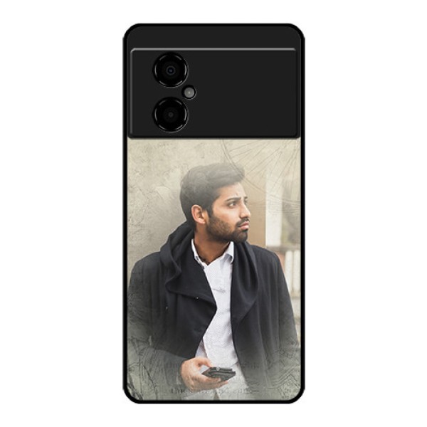 Poco M4 5G Custom Glass Phone Case - with vintage design