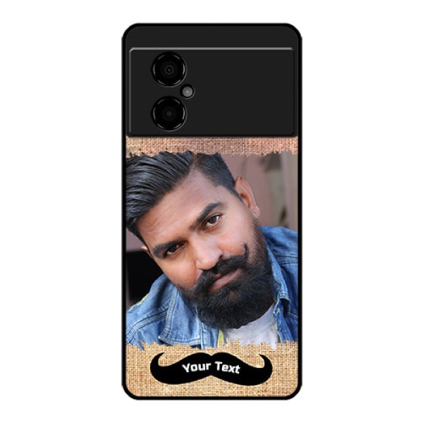 Poco M4 5G Personalized Glass Phone Case - with Texture Design