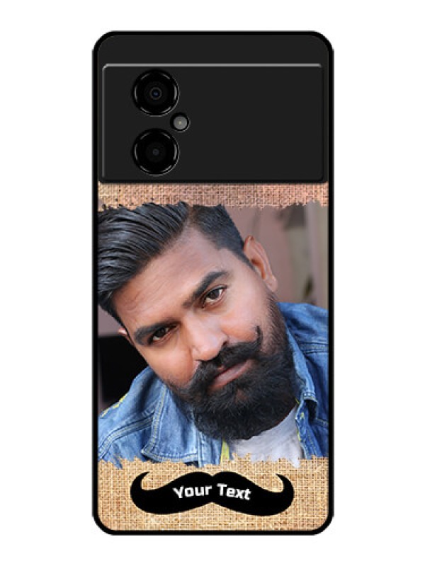 Custom Poco M4 5G Personalized Glass Phone Case - with Texture Design