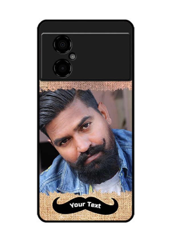 Poco M4 5G Personalized Glass Phone Case - with Texture Design