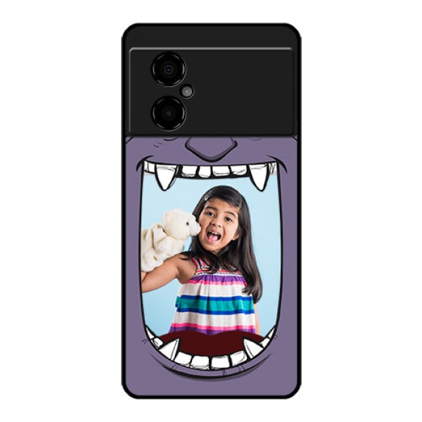 Poco M4 5G Custom Glass Phone Case - Angry Monster Design