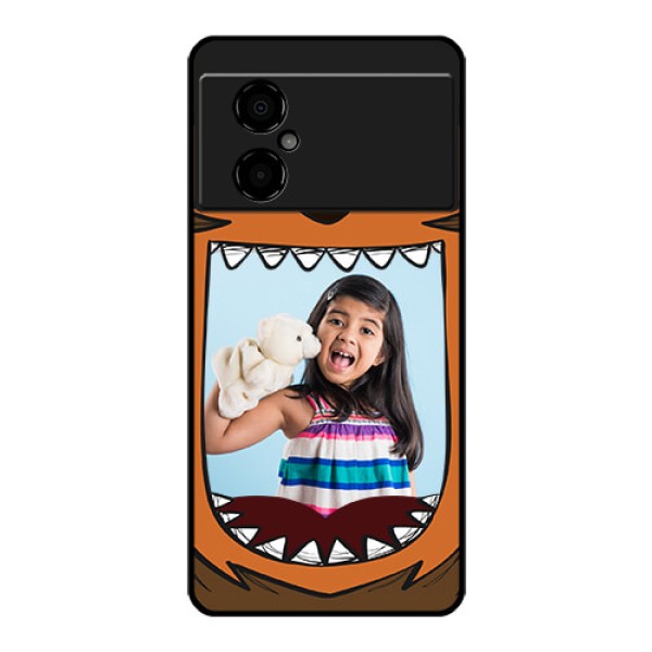 Poco M4 5G Photo Printing on Glass Case - Owl Monster Back Case Design Poco M4 5G Photo Printing on Glass Case - Owl Monster Back Case Design