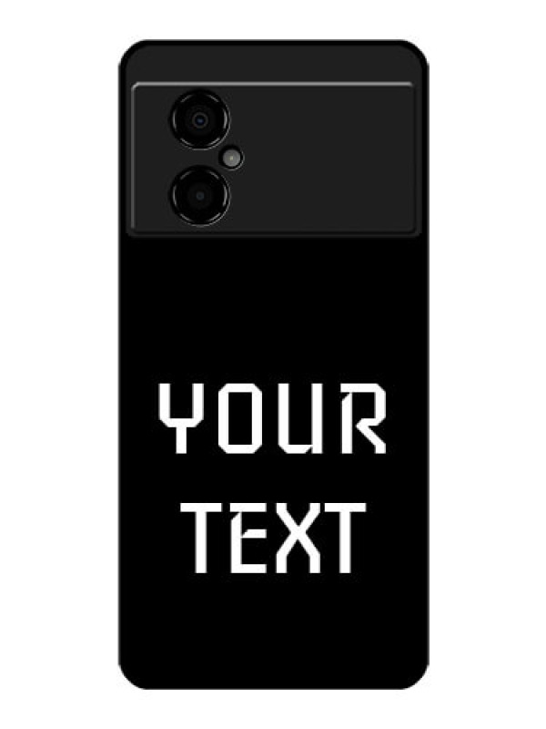 Custom Poco M4 5G Your Name on Glass Phone Case
