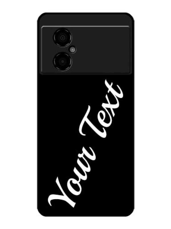 Custom Poco M4 5G Custom Glass Mobile Cover with Your Name