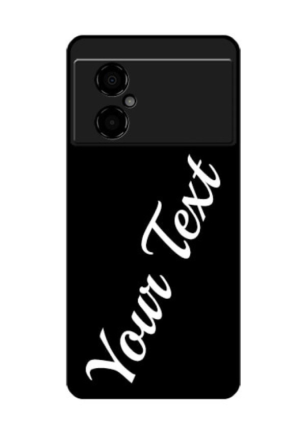 Poco M4 5G Custom Glass Mobile Cover with Your Name