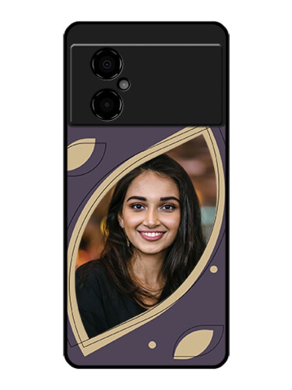 Custom Poco M4 5G Custom Glass Mobile Case - Falling Leaf Design