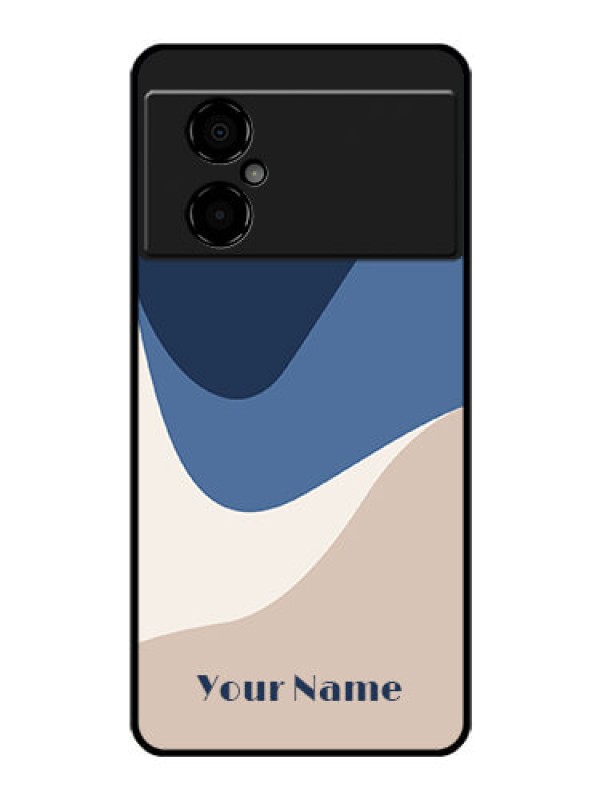 Custom Poco M4 5G Custom Glass Phone Case - Abstract Drip Art Design