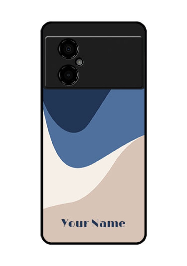 Poco M4 5G Custom Glass Phone Case - Abstract Drip Art Design
