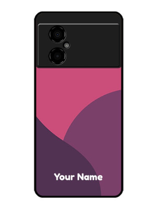 Custom Poco M4 5G Custom Glass Phone Case - Mixed Multi-colour abstract art Design