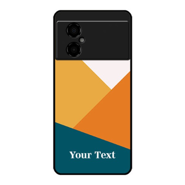 Poco M4 5G Personalized Glass Phone Case - Stacked Multi-colour Design Poco M4 5G Personalized Glass Phone Case - Stacked Multi-colour Design