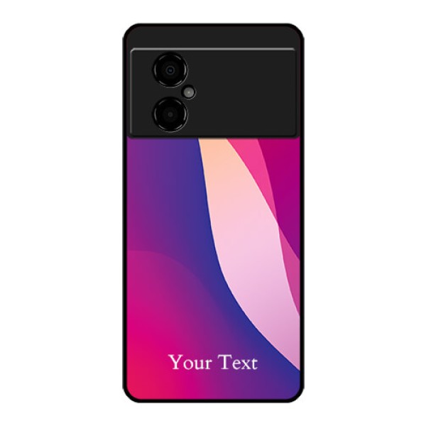 Poco M4 5G Personalized Glass Phone Case - Digital abstract Overlap Design Poco M4 5G Personalized Glass Phone Case - Digital abstract Overlap Design