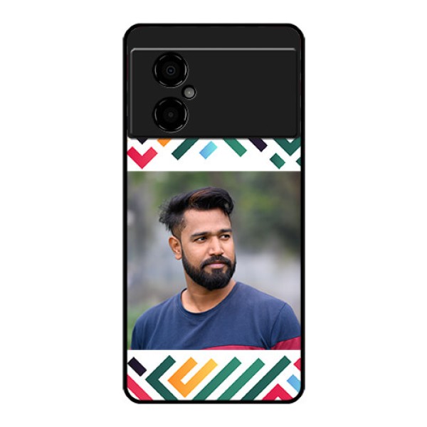 Poco M4 5G Personalized Glass Phone Case - Colorful Maze Pattern Design Poco M4 5G Personalized Glass Phone Case - Colorful Maze Pattern Design