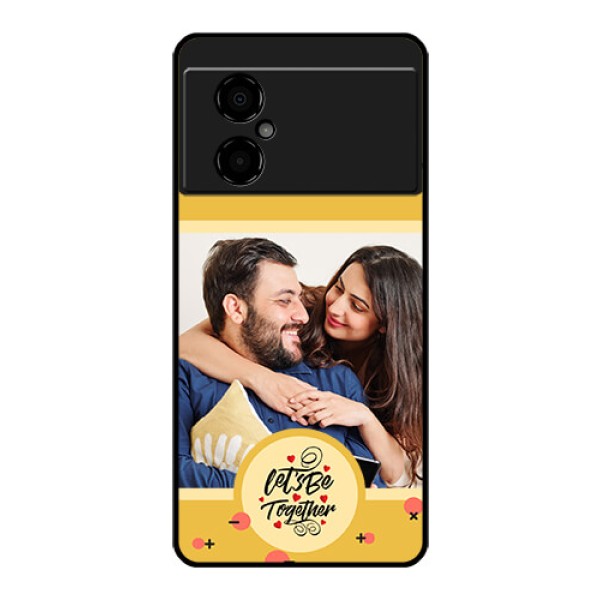 Poco M4 5G Photo Printing on Glass Case - Lets be Together Design Poco M4 5G Photo Printing on Glass Case - Lets be Together Design