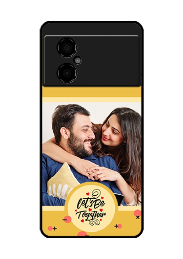 Poco M4 5G Photo Printing on Glass Case - Lets be Together Design