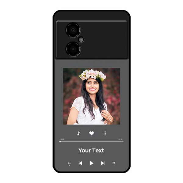 Poco M4 5G Custom Glass Mobile Case - Play The Music Design