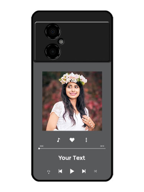 Custom Poco M4 5G Custom Glass Mobile Case - Play The Music Design