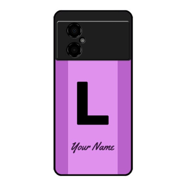 Poco M4 5G Custom Glass Phone Case - Tricolor custom text Design Poco M4 5G Custom Glass Phone Case - Tricolor custom text Design