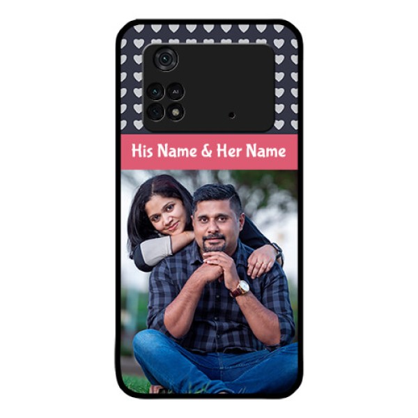 Poco M4 Pro 4G Custom Glass Mobile Case - Love Symbols Design