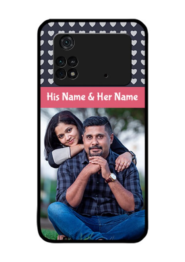 Poco M4 Pro 4G Custom Glass Mobile Case - Love Symbols Design
