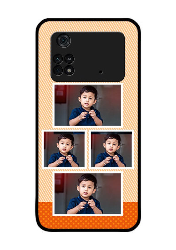 Poco M4 Pro 4G Photo Printing on Glass Case - Bulk Photos Upload Design