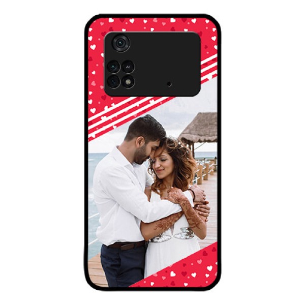 Poco M4 Pro 4G Custom Glass Mobile Case - Valentines Gift Design