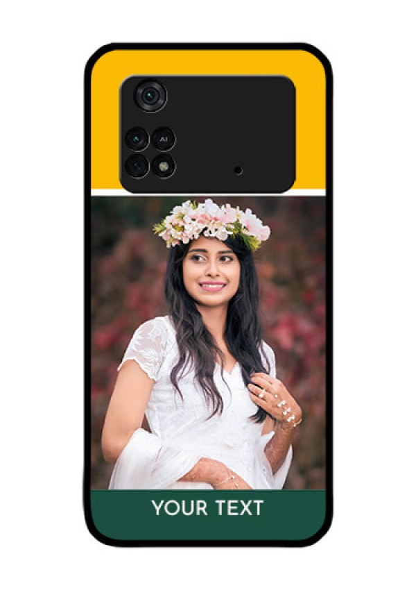 Poco M4 Pro 4G Photo Printing on Glass Case - Love You Design