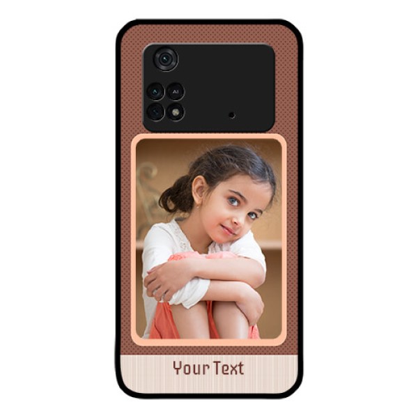 Poco M4 Pro 4G Custom Glass Phone Case - Simple Pic Upload Design