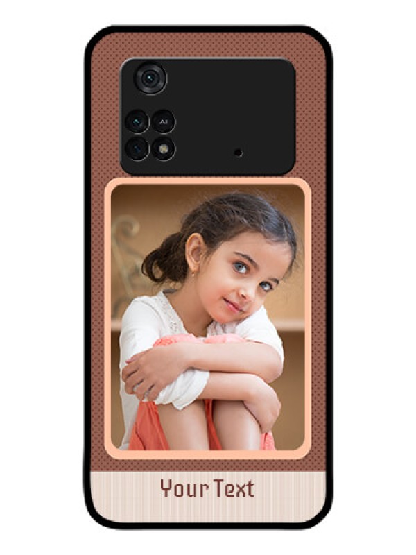 Custom Poco M4 Pro 4G Custom Glass Phone Case - Simple Pic Upload Design