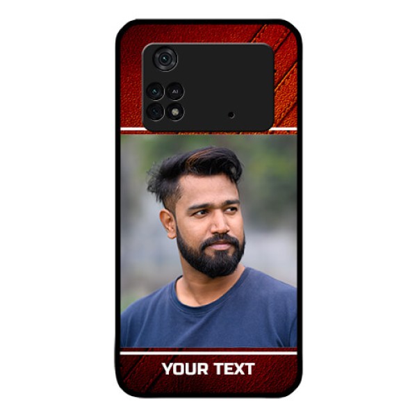 Poco M4 Pro 4G Personalized Glass Phone Case - Leather Phone Case Design Poco M4 Pro 4G Personalized Glass Phone Case - Leather Phone Case Design