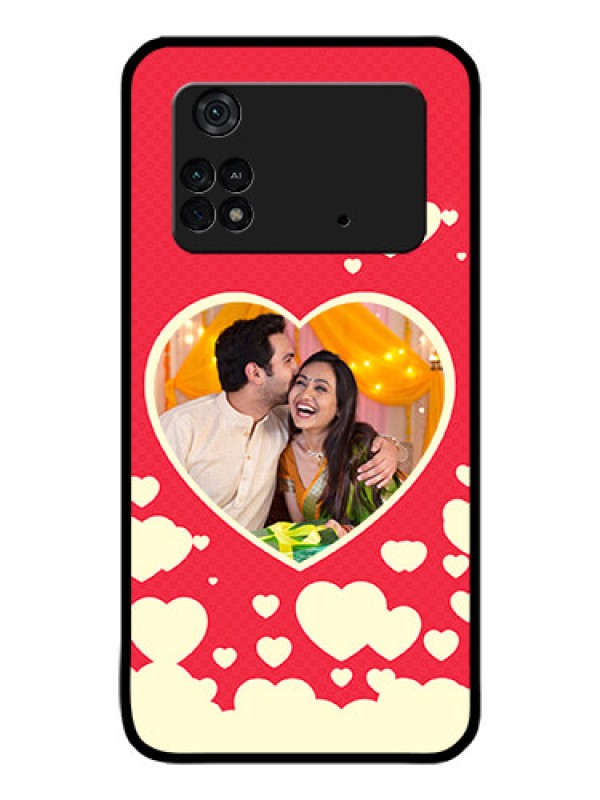 Custom Poco M4 Pro 4G Custom Glass Mobile Case - Love Symbols Phone Cover Design