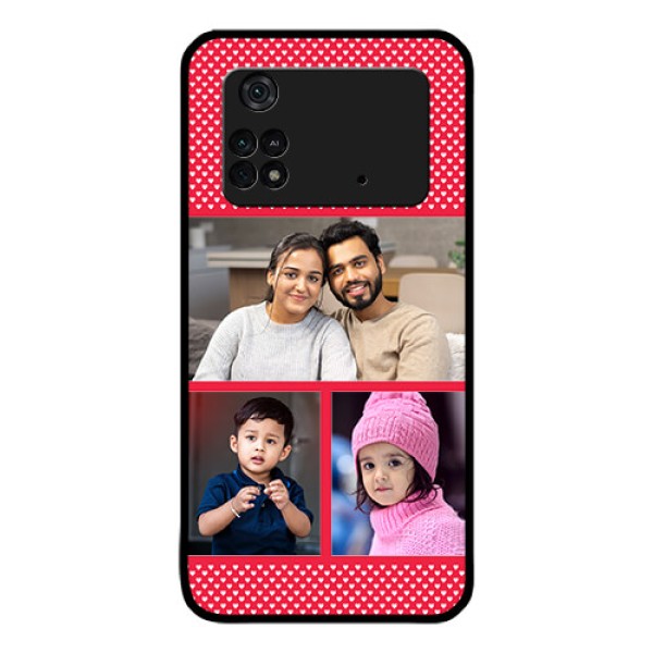 Poco M4 Pro 4G Personalized Glass Phone Case - Bulk Pic Upload Design