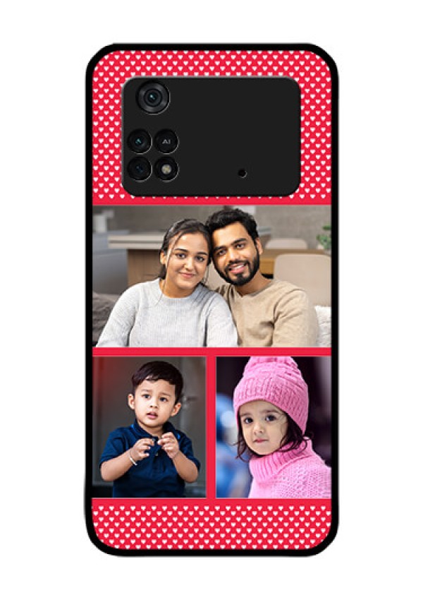 Poco M4 Pro 4G Personalized Glass Phone Case - Bulk Pic Upload Design