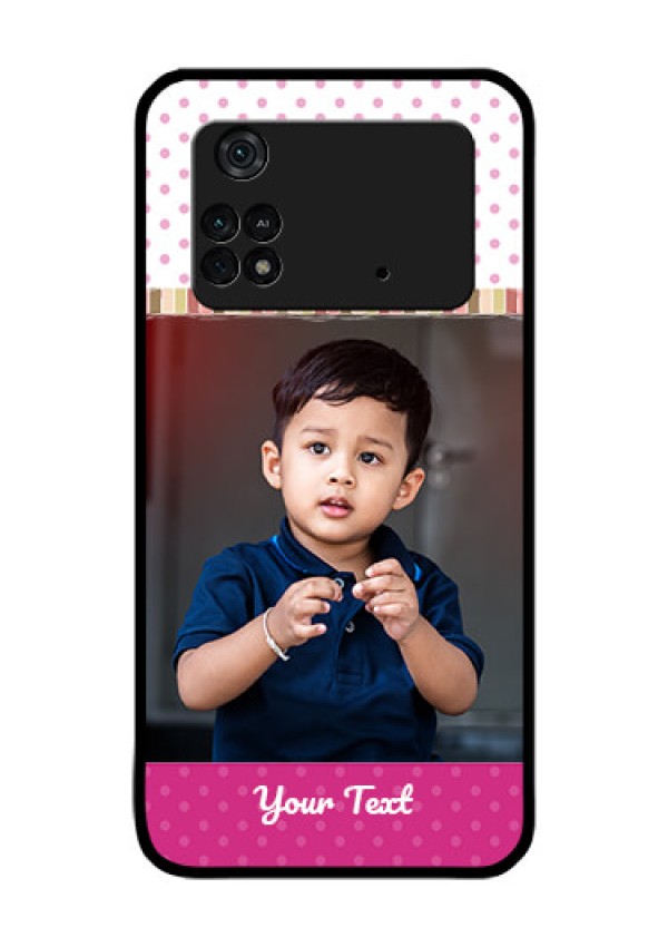 Poco M4 Pro 4G Photo Printing on Glass Case - Cute Girls Cover Design
