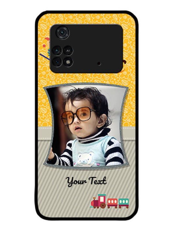Custom Poco M4 Pro 4G Personalized Glass Phone Case - Baby Picture Upload Design