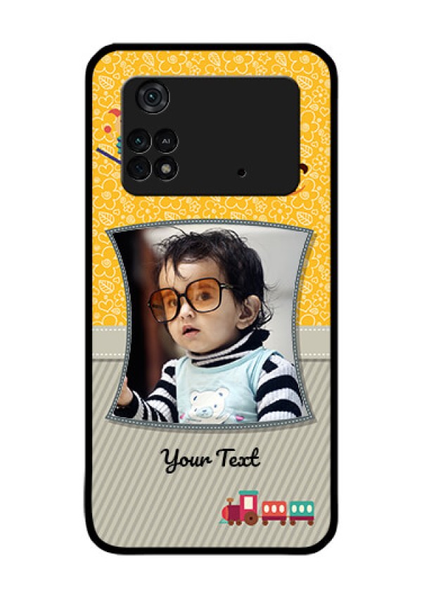 Poco M4 Pro 4G Personalized Glass Phone Case - Baby Picture Upload Design