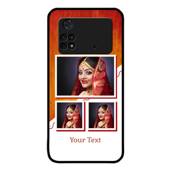 Poco M4 Pro 4G Custom Glass Phone Case - Wedding Memories Design