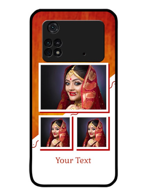 Custom Poco M4 Pro 4G Custom Glass Phone Case - Wedding Memories Design