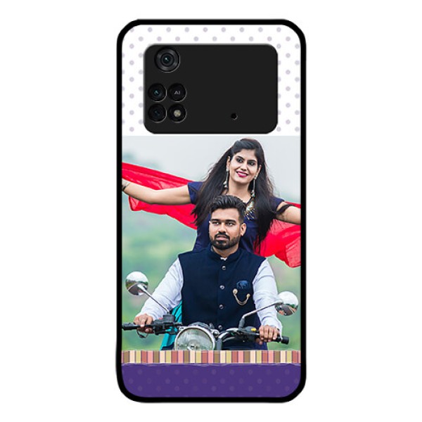 Poco M4 Pro 4G Photo Printing on Glass Case - Cute Family Design