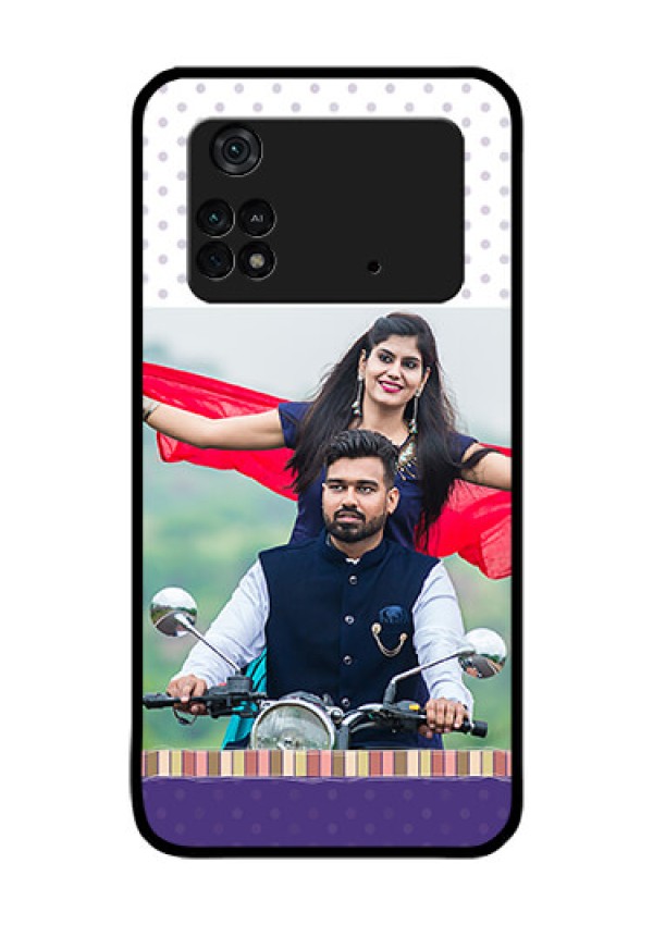 Poco M4 Pro 4G Photo Printing on Glass Case - Cute Family Design